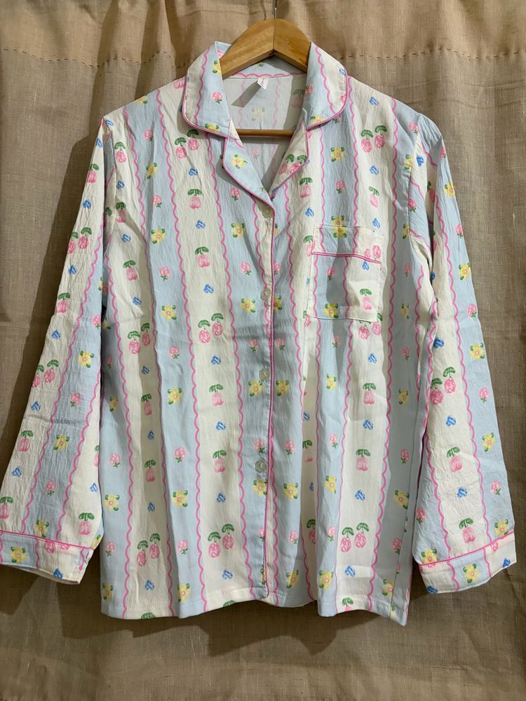 Cherry print pajama set