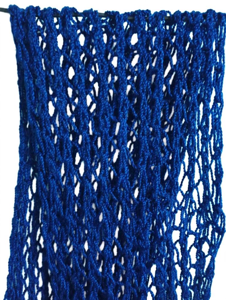 Boho Blue Crochet Scarf/Duppatta