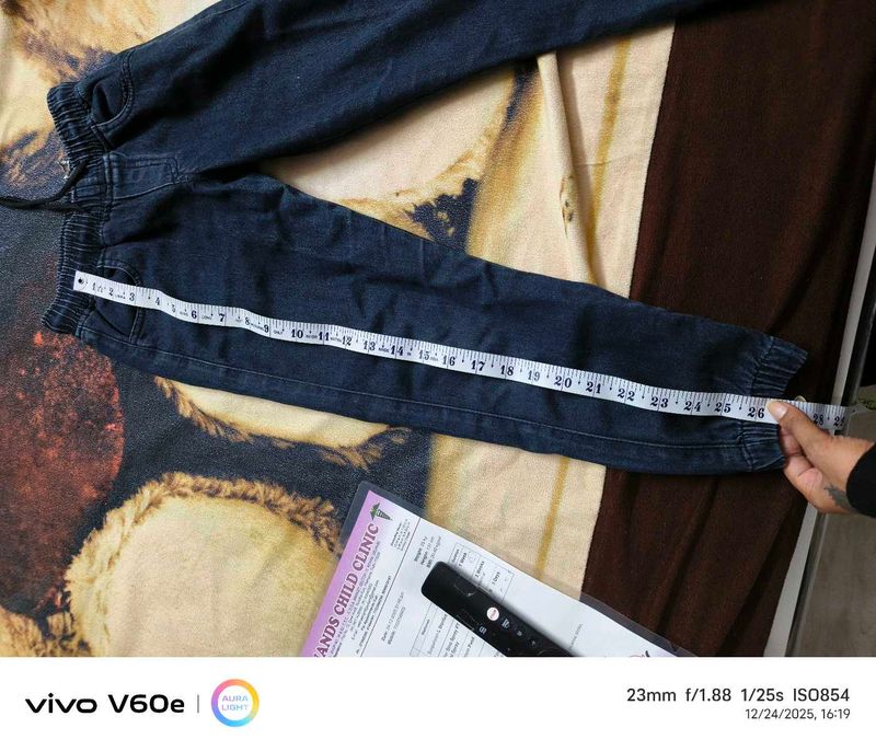 Kids Denim Jogger Pants