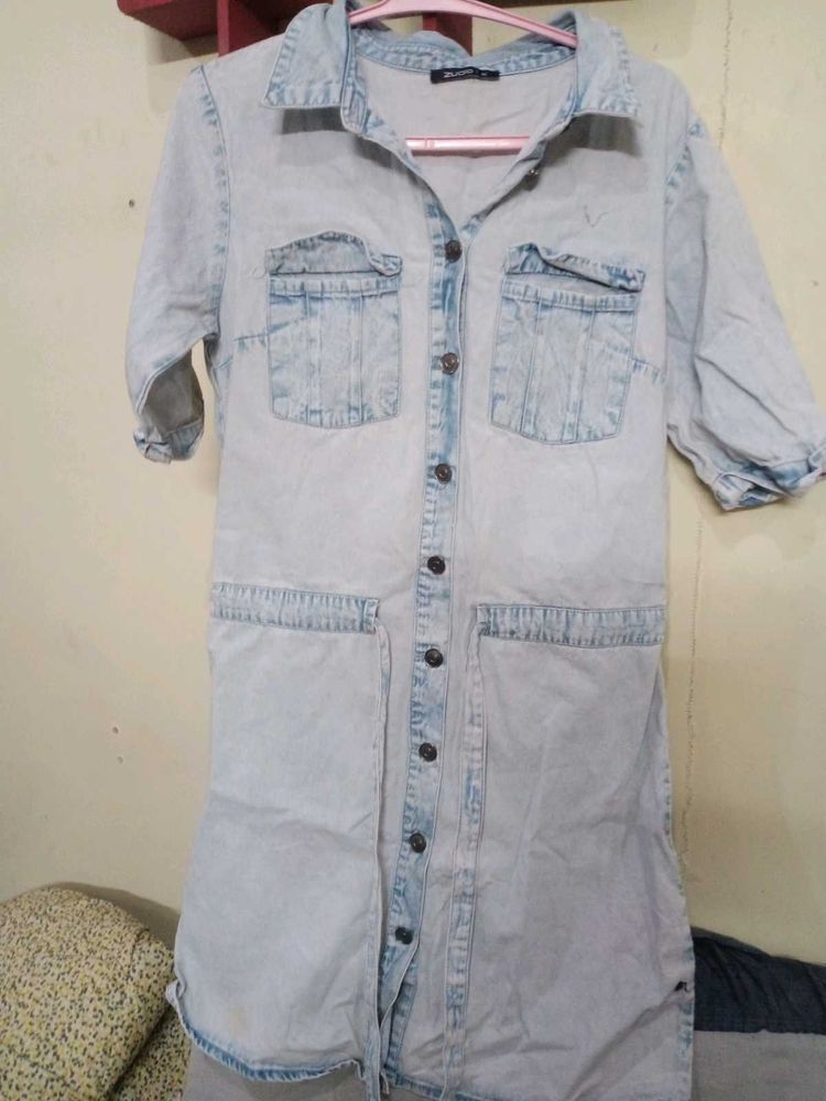 Denim Shirt Dress