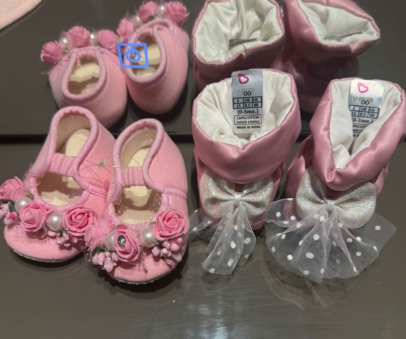 Adorable Pink Baby Shoes