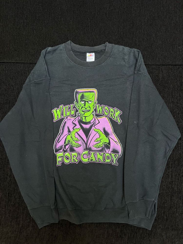 Frankenstein "Will Work For Candy" Sweatshirt