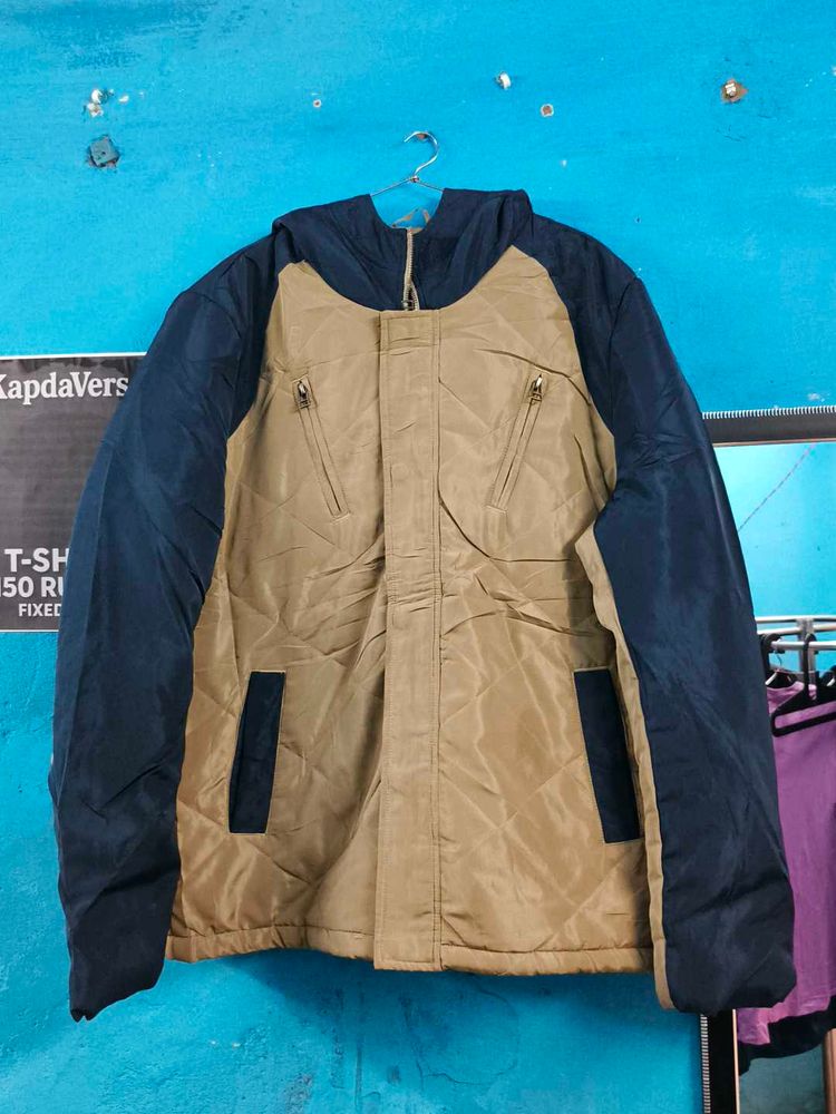 Color Block Puffer Jacket Stylish