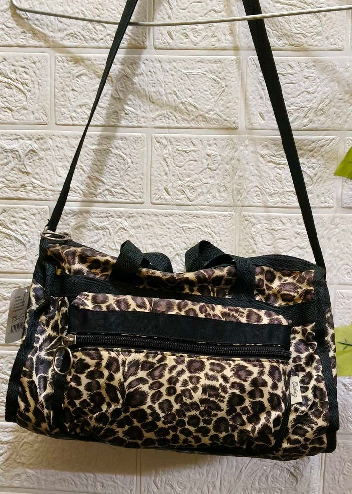 Leopard Print Hobo Bag