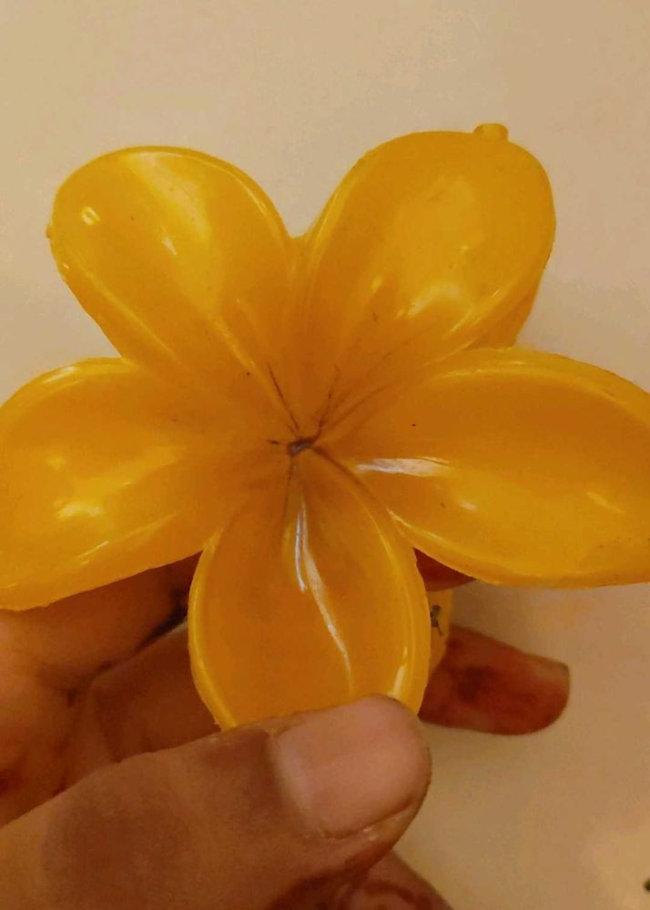 Yellow Flower Hair Clip