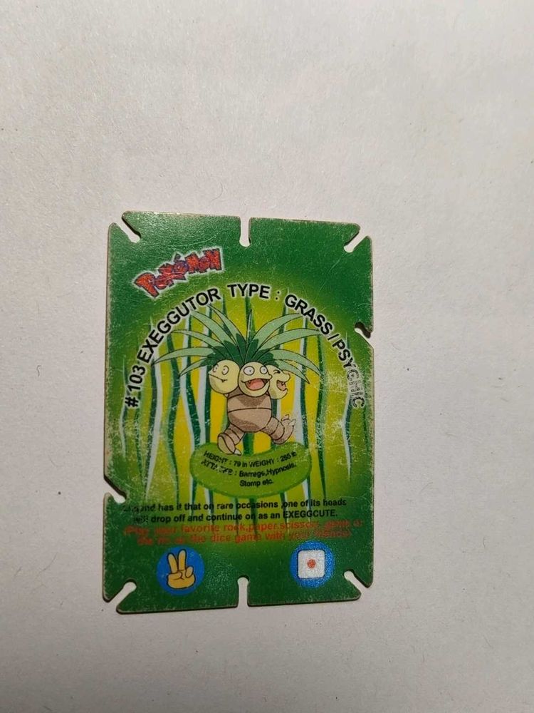 Cheetos Pokemon Jenga Card EXEGGUTOR