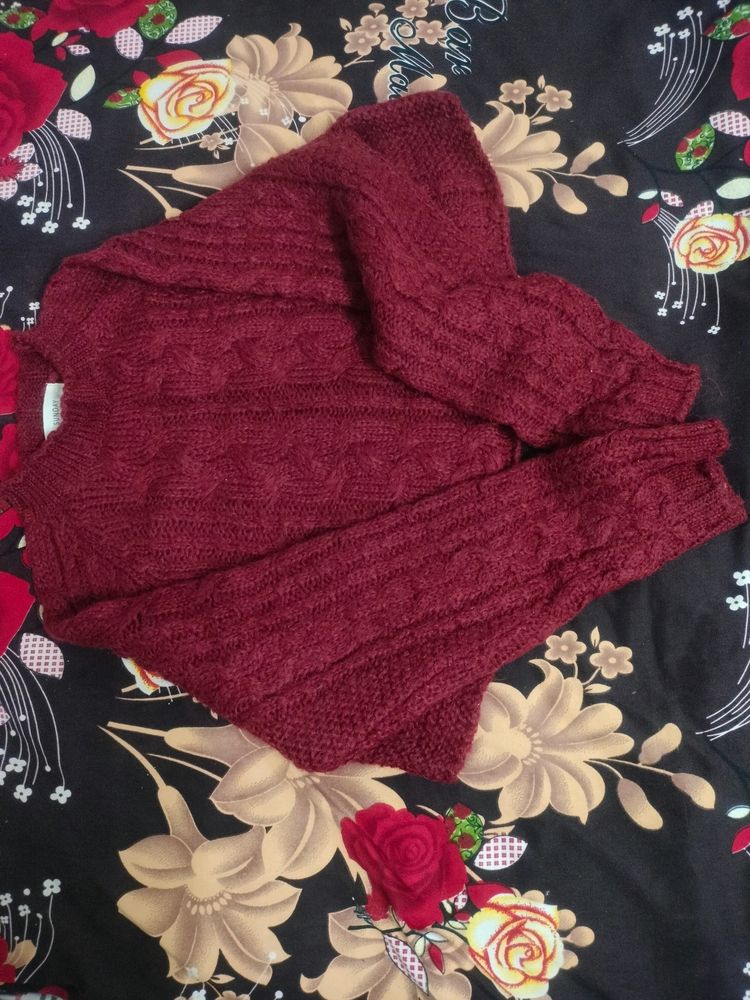 Beautiful Maroon Sweater