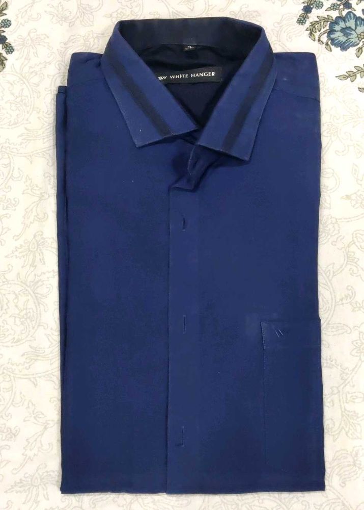 Men's Dark Blue Formal Shirt