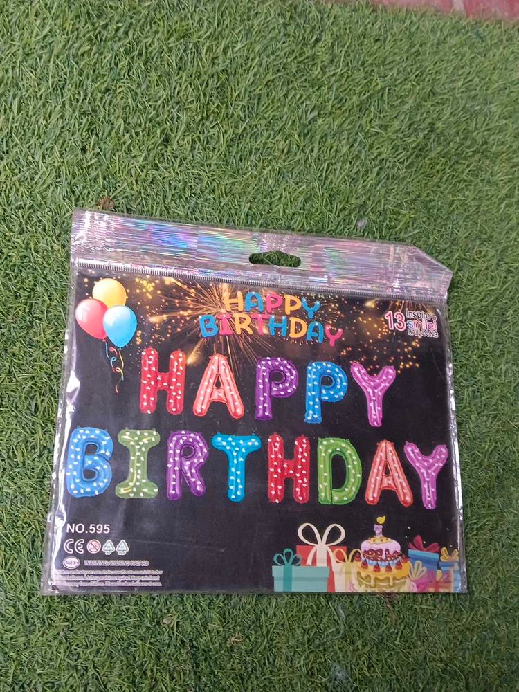 Happy Birthday Letter Balloons