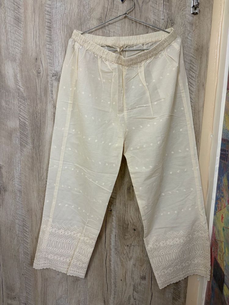 Embroidered Palazzo Pants