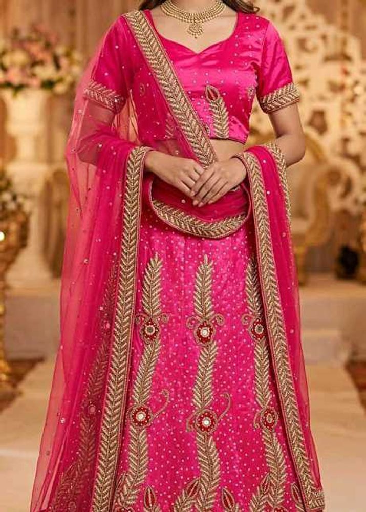 Beautiful Red Embellished Lehenga Choli