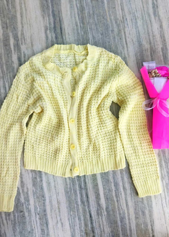 Pinterest butter yellow cardigan