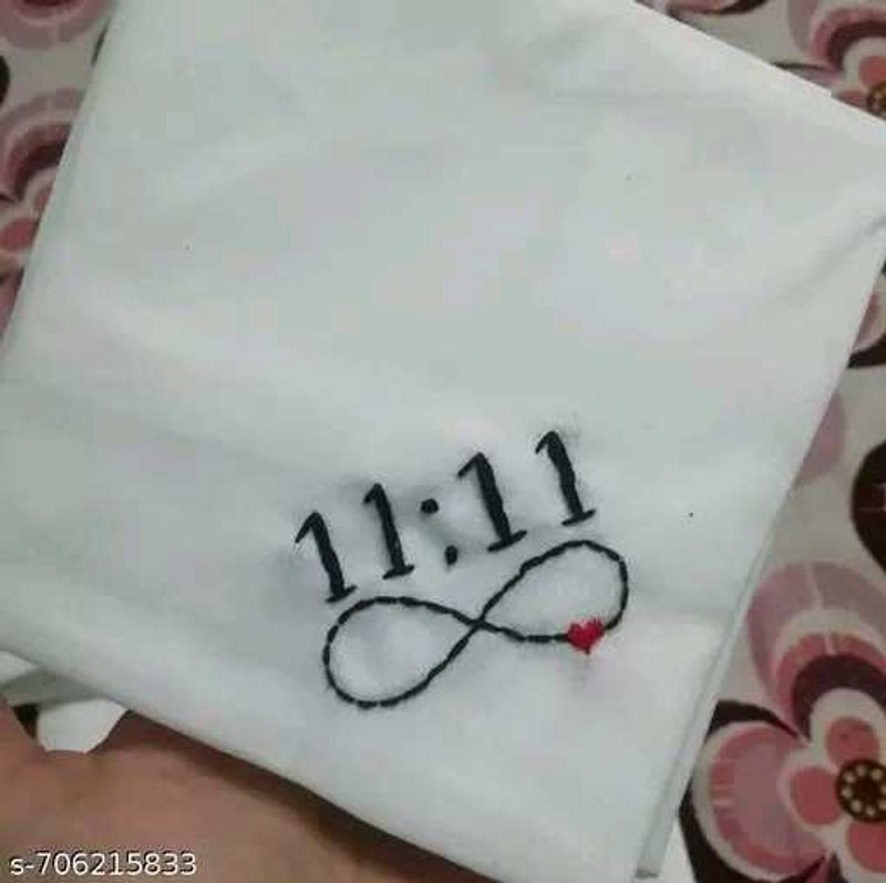 Hand Embroidered handkerchief( Pack Of 6)