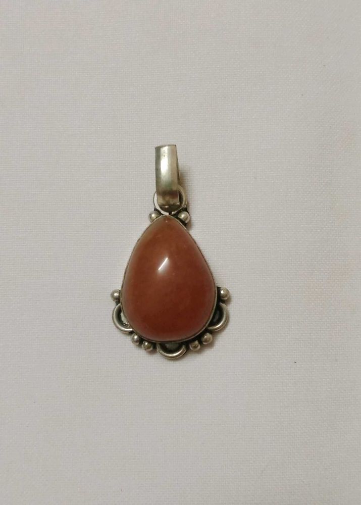 Elegant Teardrop sun stone  Pendant Necklace