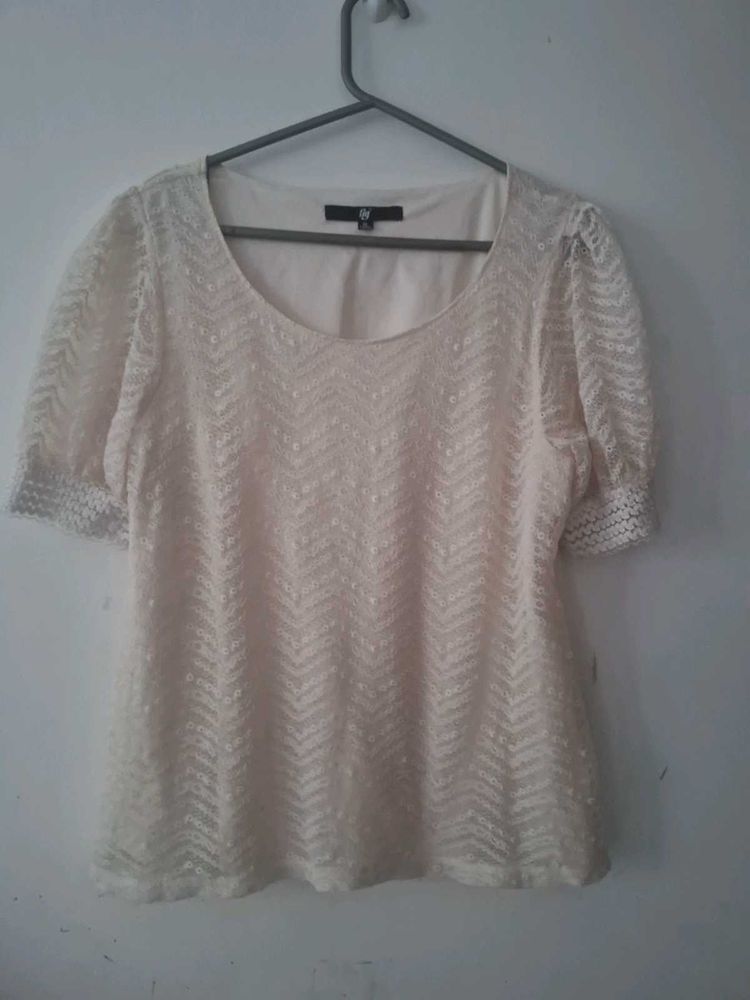 Fig Sequined Chevron Top blouse