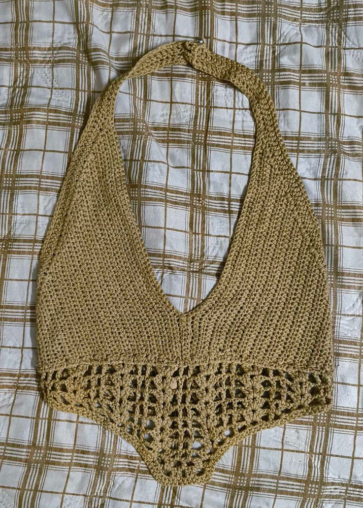 Boho Crochet Halter Top