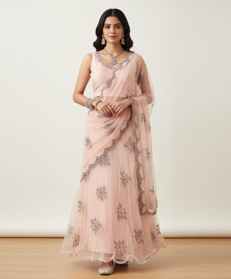 Elegant lehenga &amp; blouse set