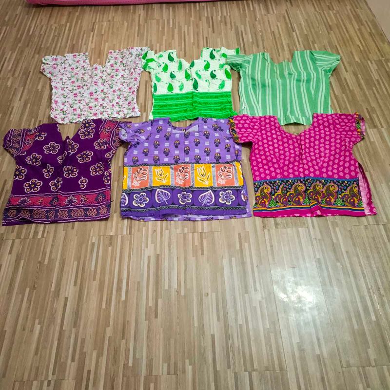 Set of 6 Indian Blouses