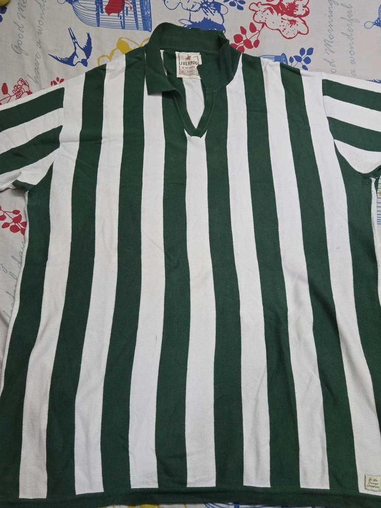 Men's Striped V-Neck T-Shirt