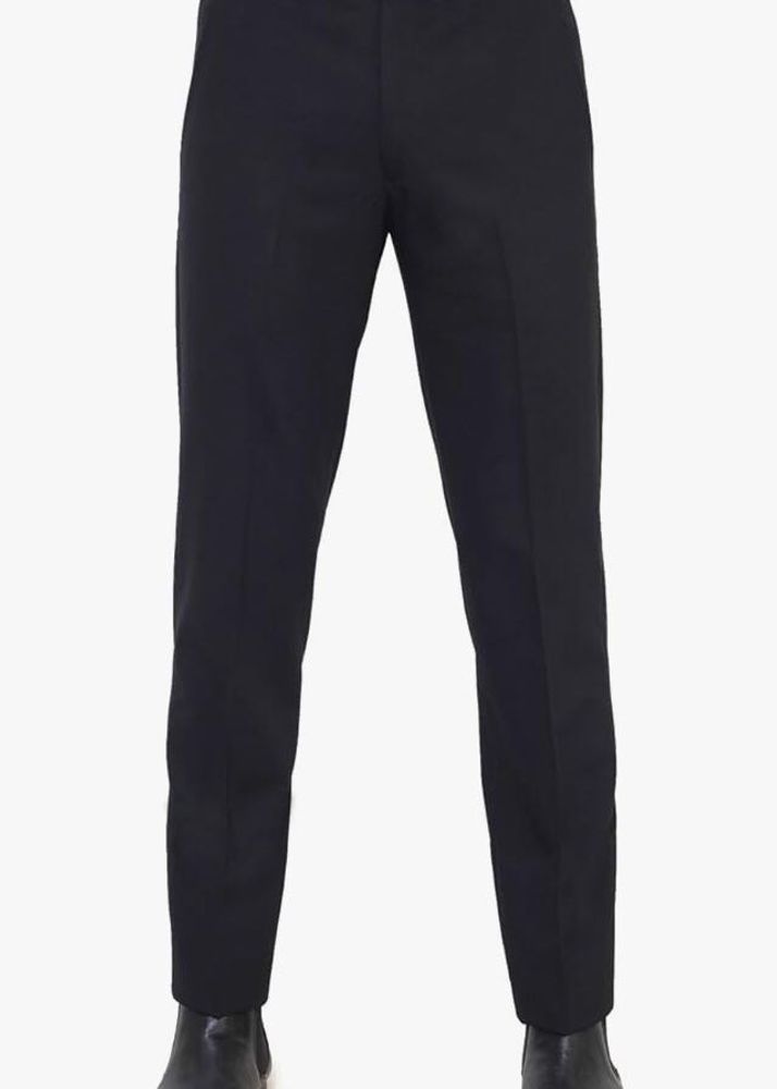 La Mode Men Black Regular Fit Formal Trouser