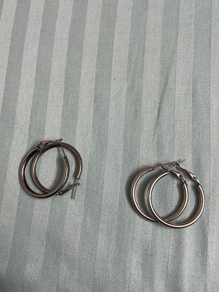 Classic Hoop Earrings Set
