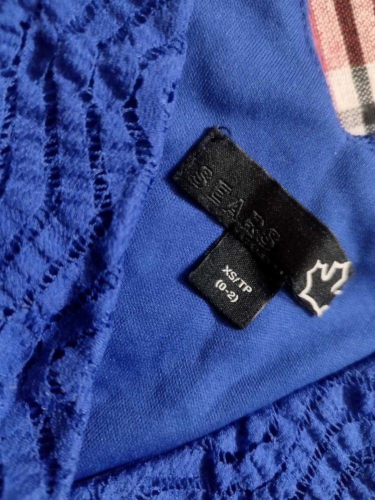 midi /mini blue  dress