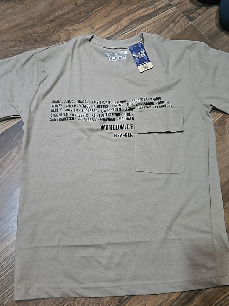 Tripr MEN beige Colour Oversize Tshirt