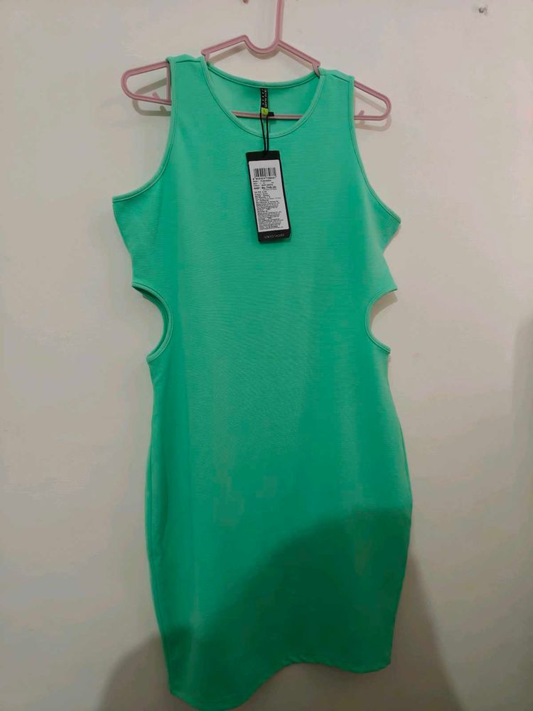Mint Green Cutout Dress