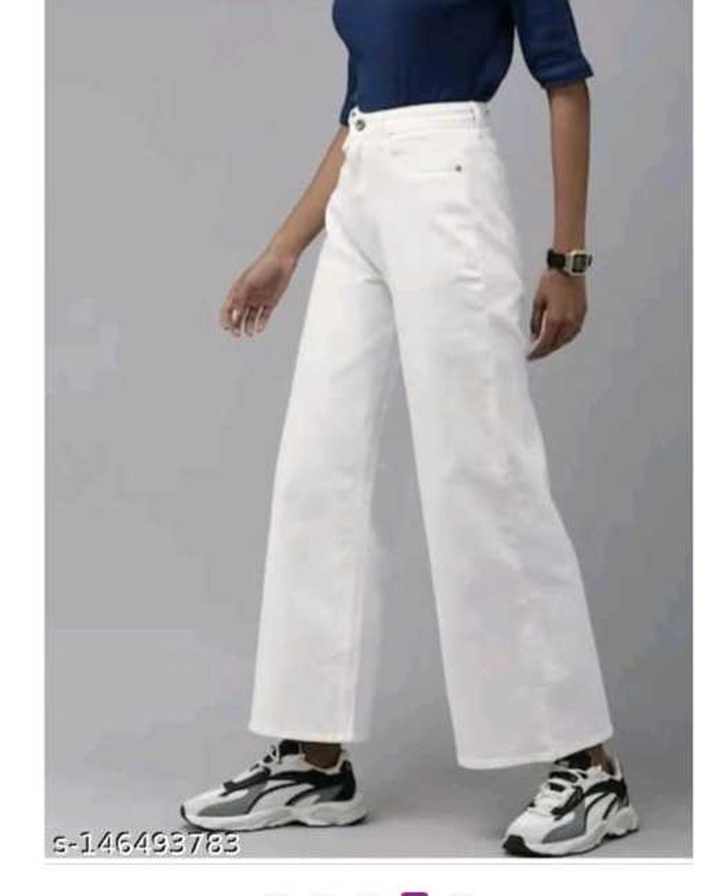 White Wide-Leg Jeans | Elegant &amp; Versatile