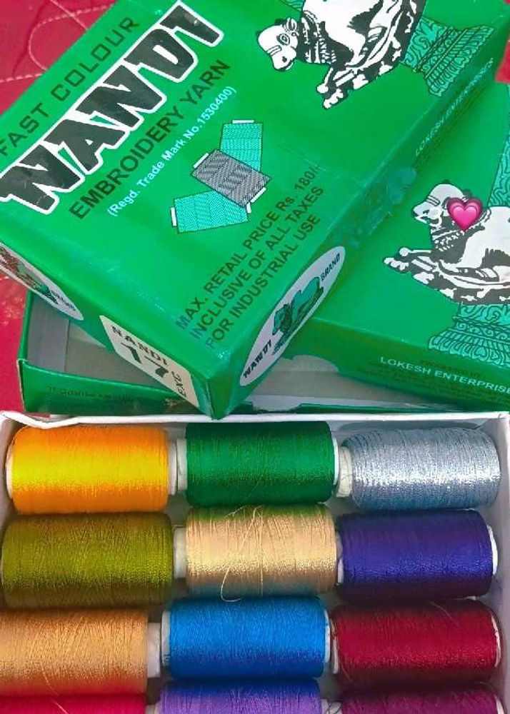 Nandi Embroidery Yarn - Pure Silk Threads🧵🪡