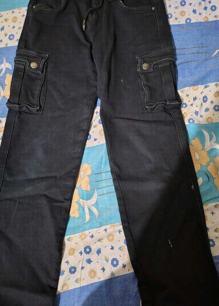 Men's Black Cargo Pants