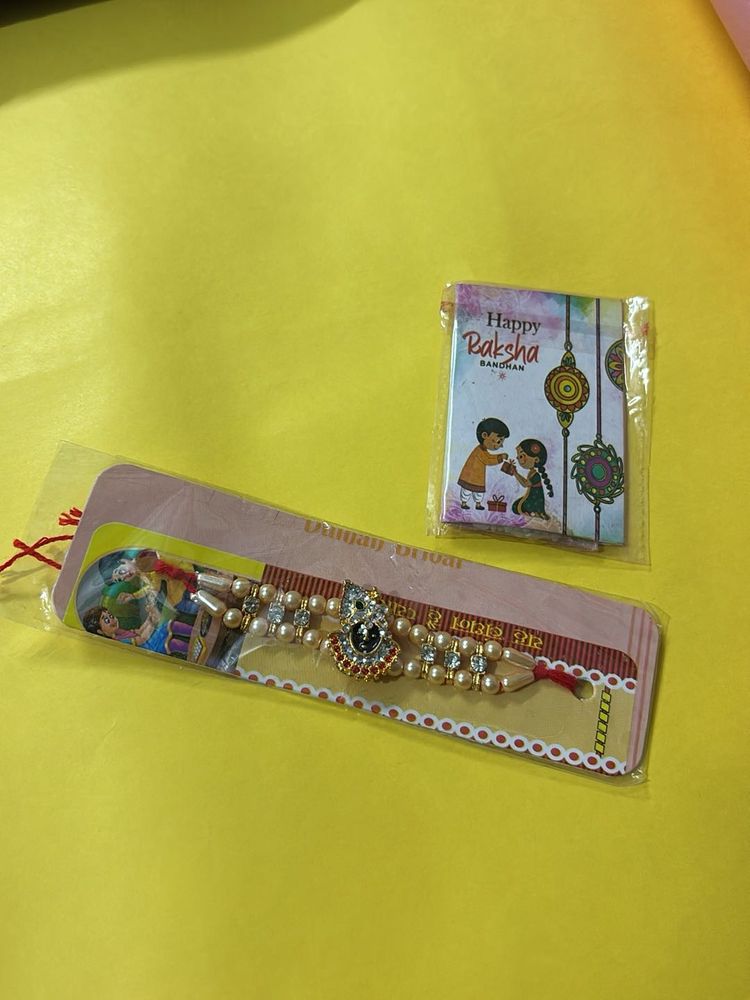 Decorative Rakhi with Card