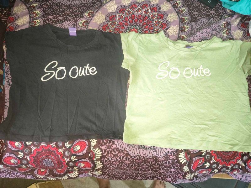 Cute Graphic T-Shirts (Set of 2)