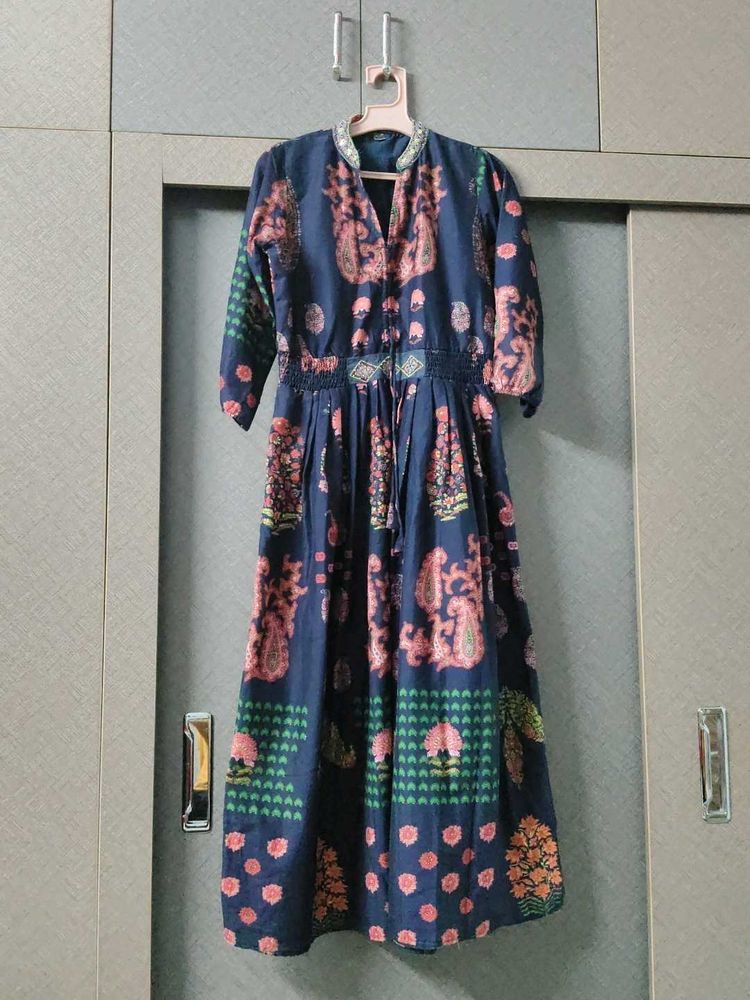 Beautiful Blue Printed Kurta