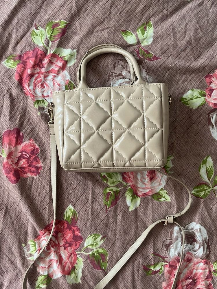 h&amp;m Chic Quilted Mini Tote Bag