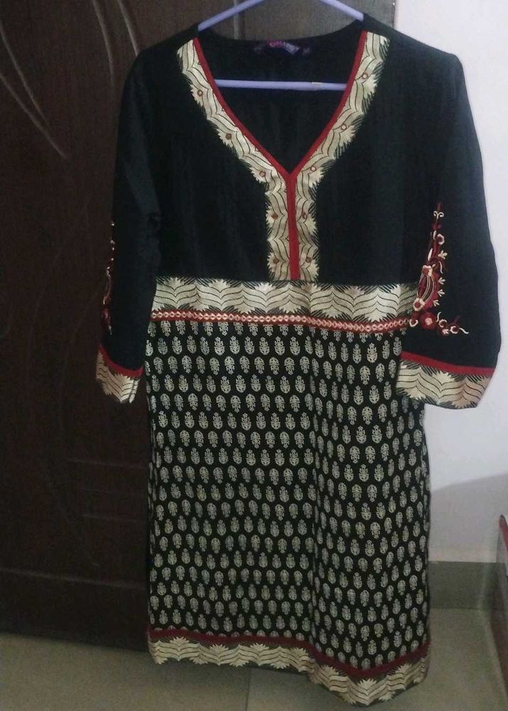 Elegant Black Kurta