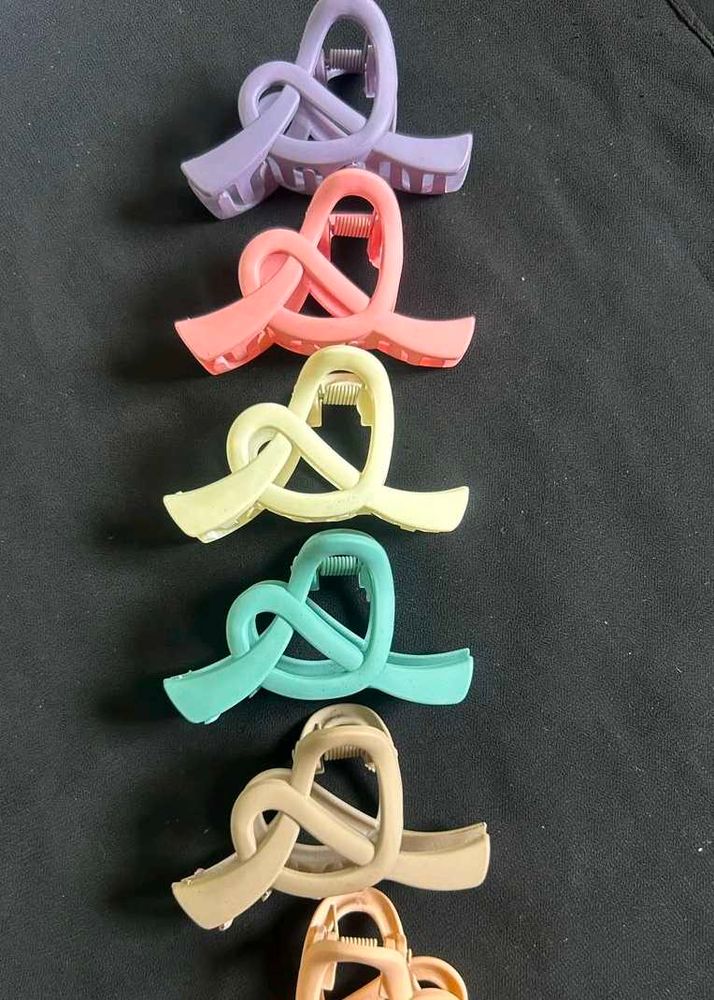 Cute Heart Hair Claw Clips (Set of 7)