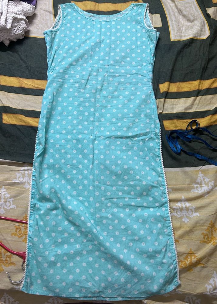 women kurti blue