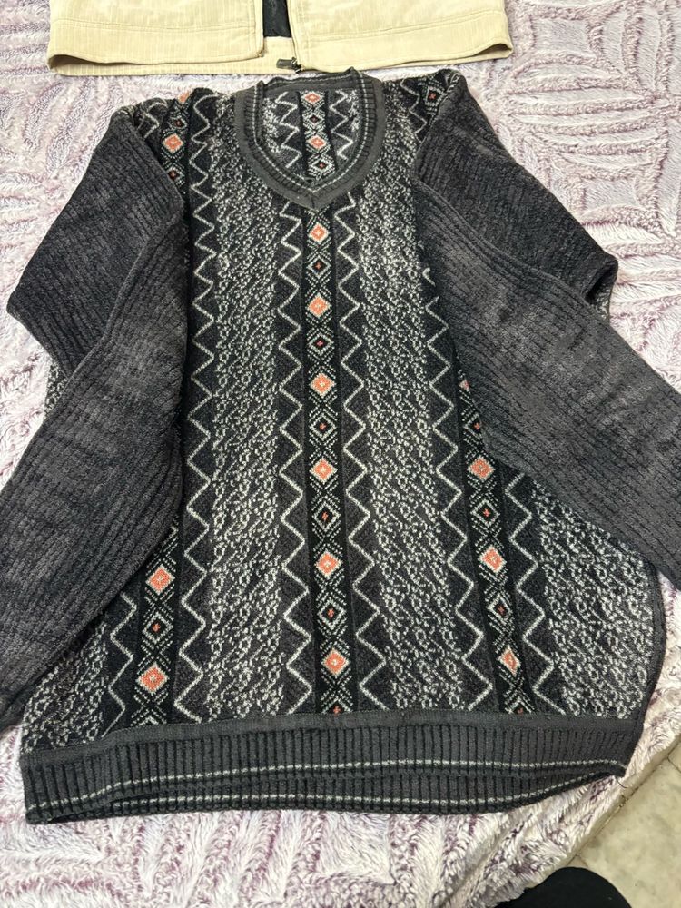 Patterned Knit Sweater