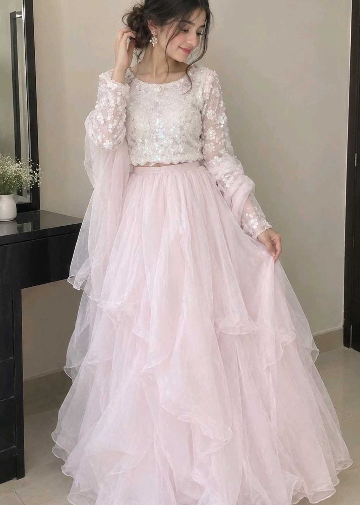 Stunning Pink Lehenga Choli Set