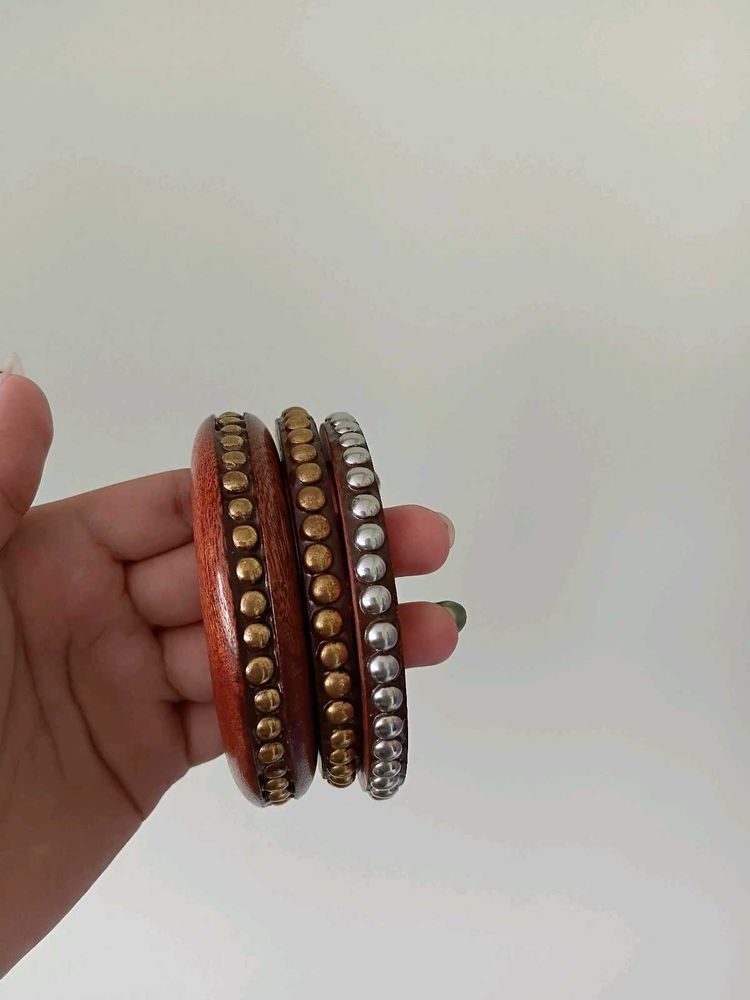 Brown Studded Cuff Bracelets 🤎 | Boho / Vintage /