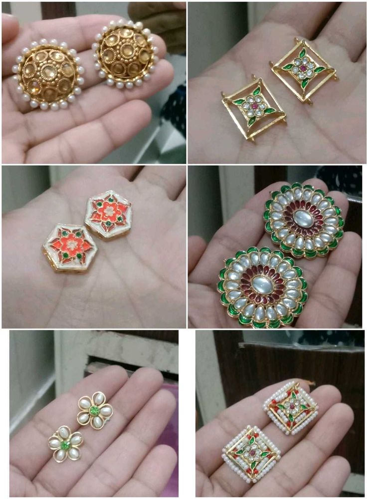 Elegant Indian Ethnic Earrings Set