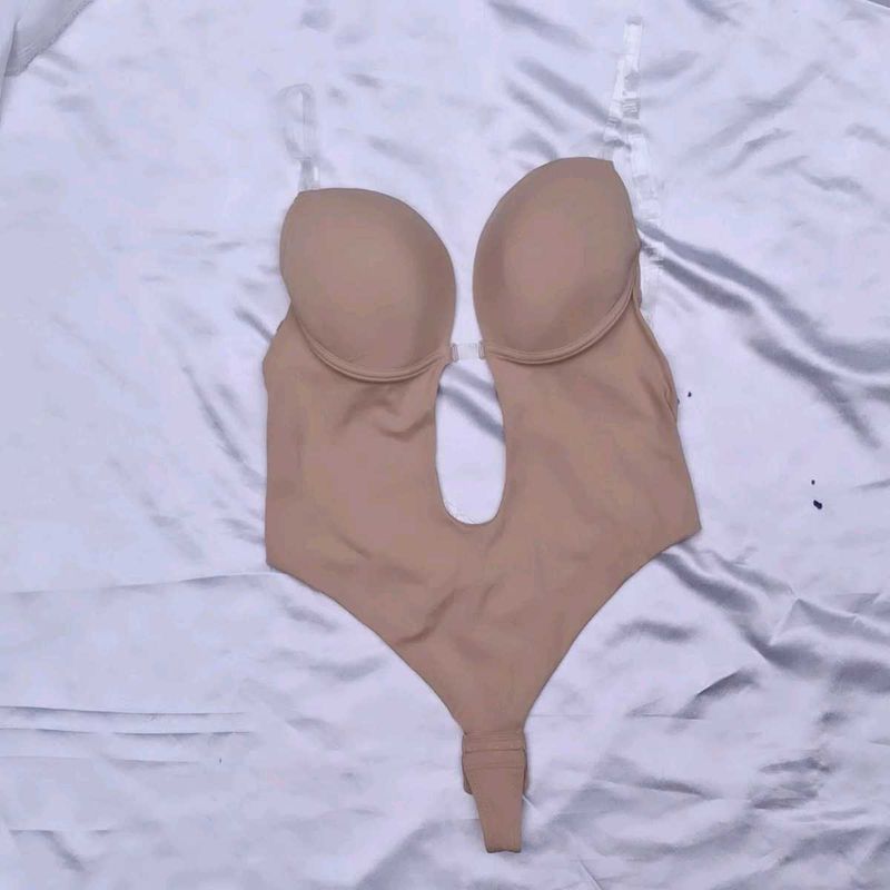 Nude U-Plunge Bodysuit