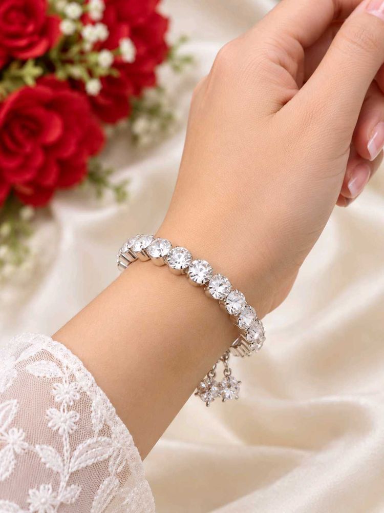 Sparkling Crystal Tennis Bracelet