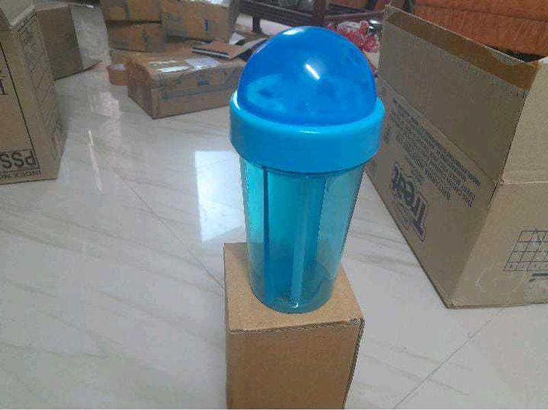 Double Straw Water Bottle