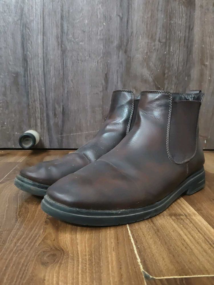 Men's Brown Leather Chelsea Boots