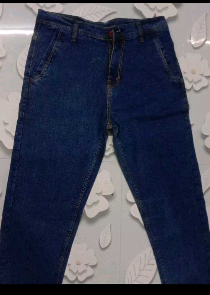Dark Blue Denim Jeans