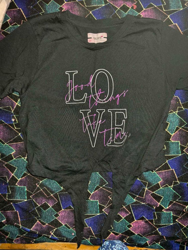 Black 'Love' Graphic Tee