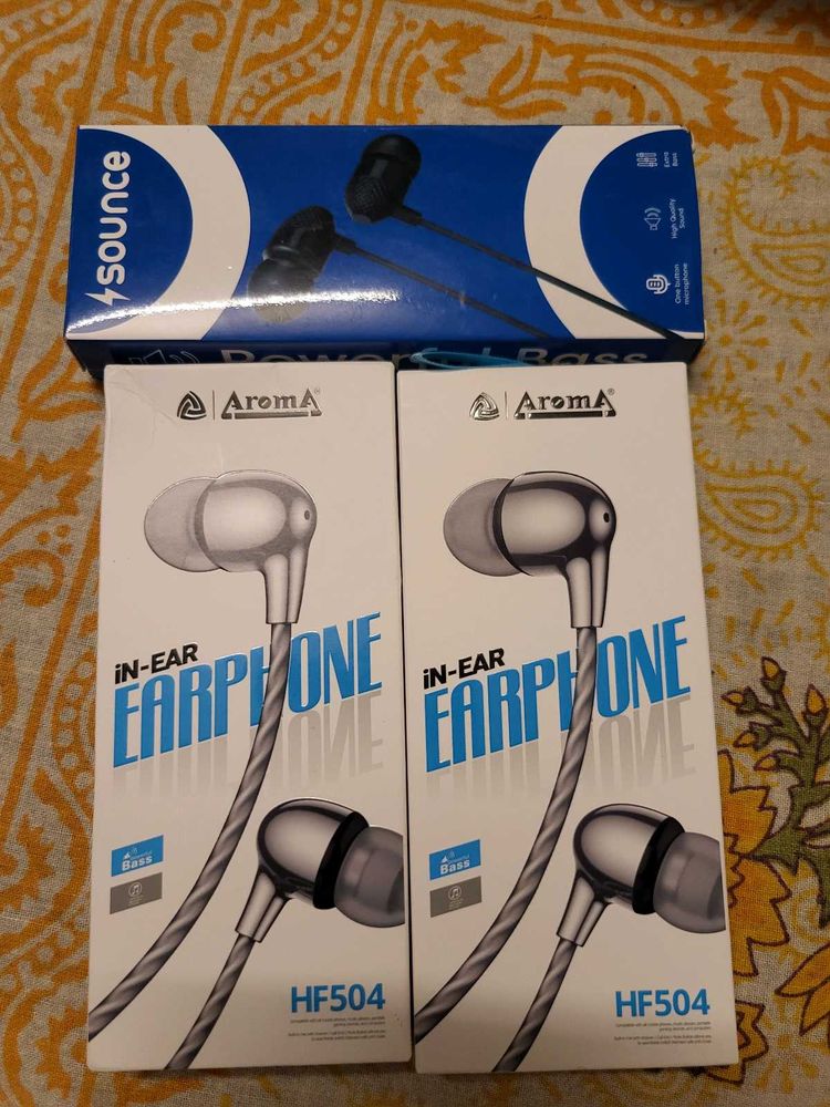 3 New Earphones