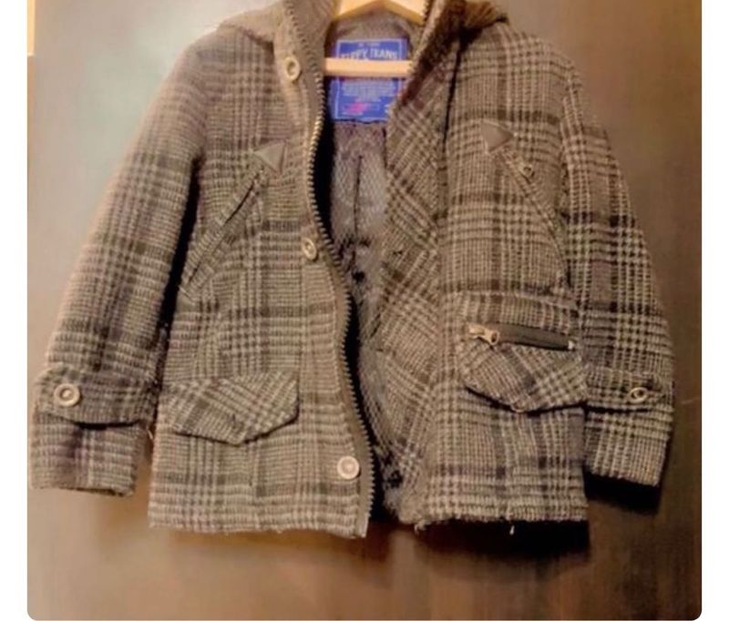 Plaid Hooded Jacket